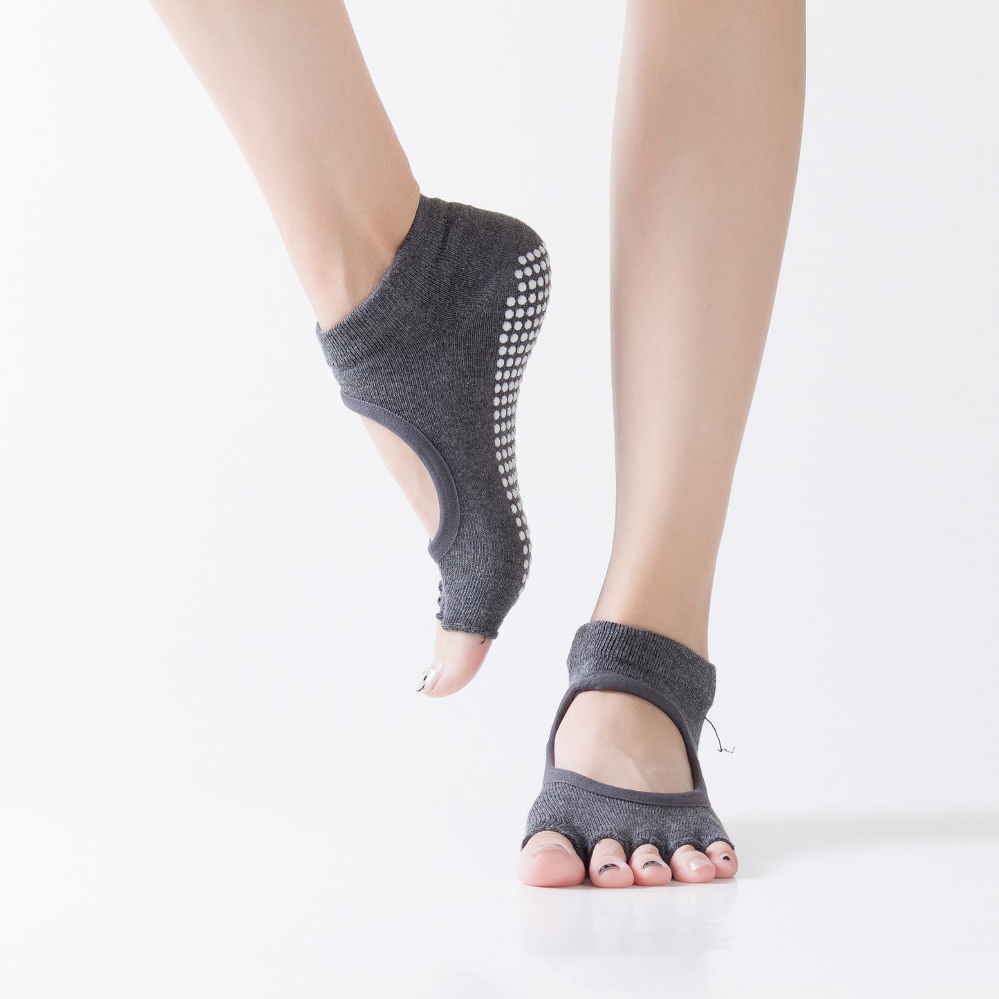 Hengju Digging Cotton Yoga Socken Slip Toe Halter Lady Wuzhi Socken Socken Hersteller Großhandel Bestellung