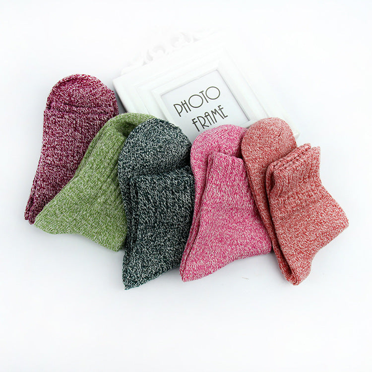 Retro style rabbit wool socks
