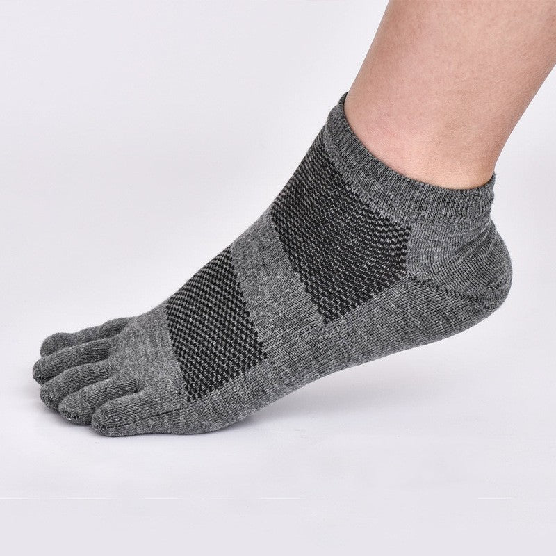 Schweißabsorbierende, atmungsaktive Zehentrennersocken aus gekämmter Baumwolle