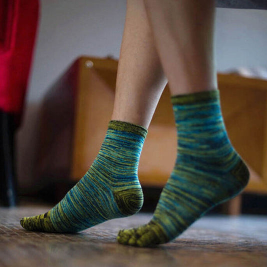 Einfache, lässige Zehensocken aus Baumwolle für Herren