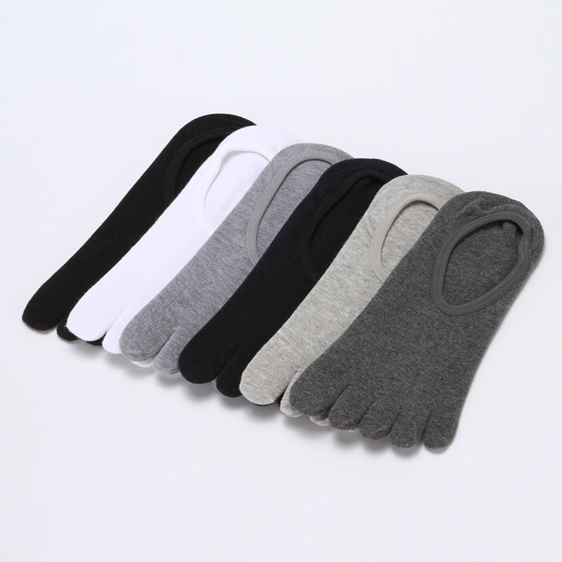 Unsichtbare dünne Fünf-Zehen-Socken für Herren