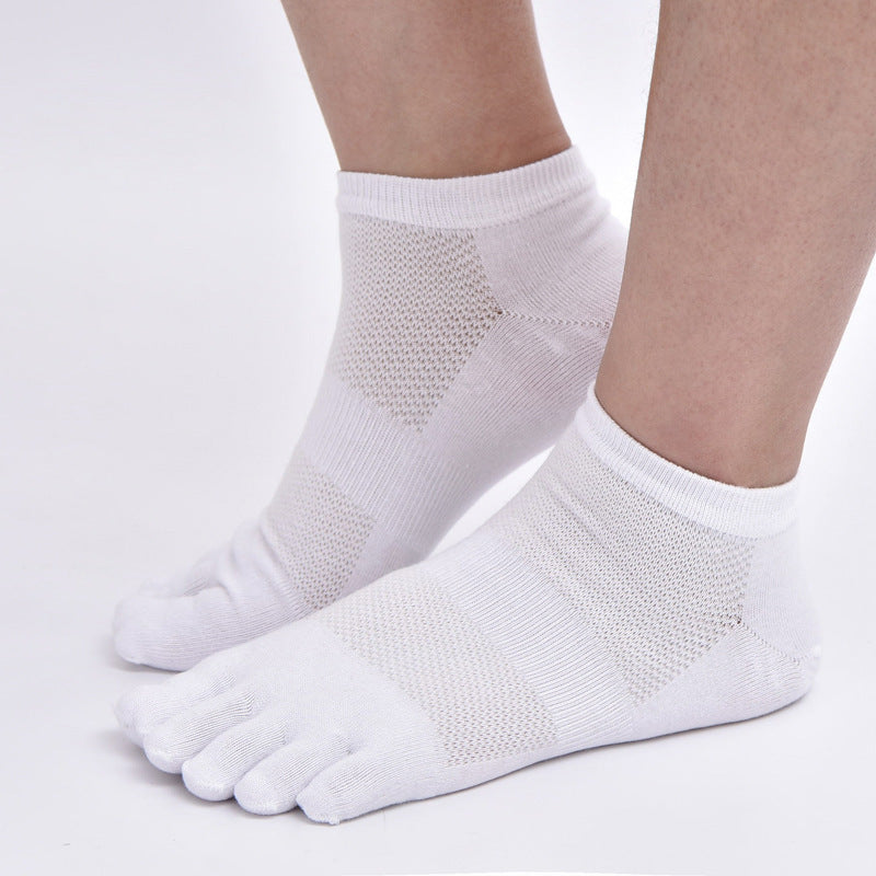 Schweißabsorbierende, atmungsaktive Zehentrennersocken aus gekämmter Baumwolle