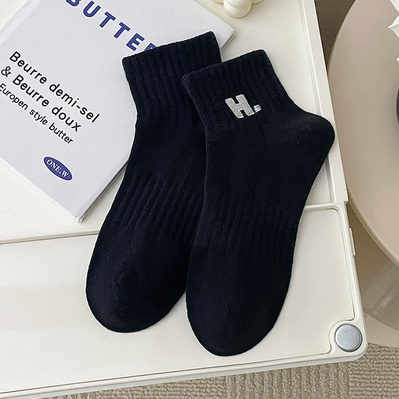 Baumwollsocken mit Stickerei für Mädchen mit Deodorant
