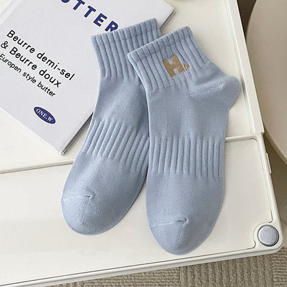 Baumwollsocken mit Stickerei für Mädchen mit Deodorant
