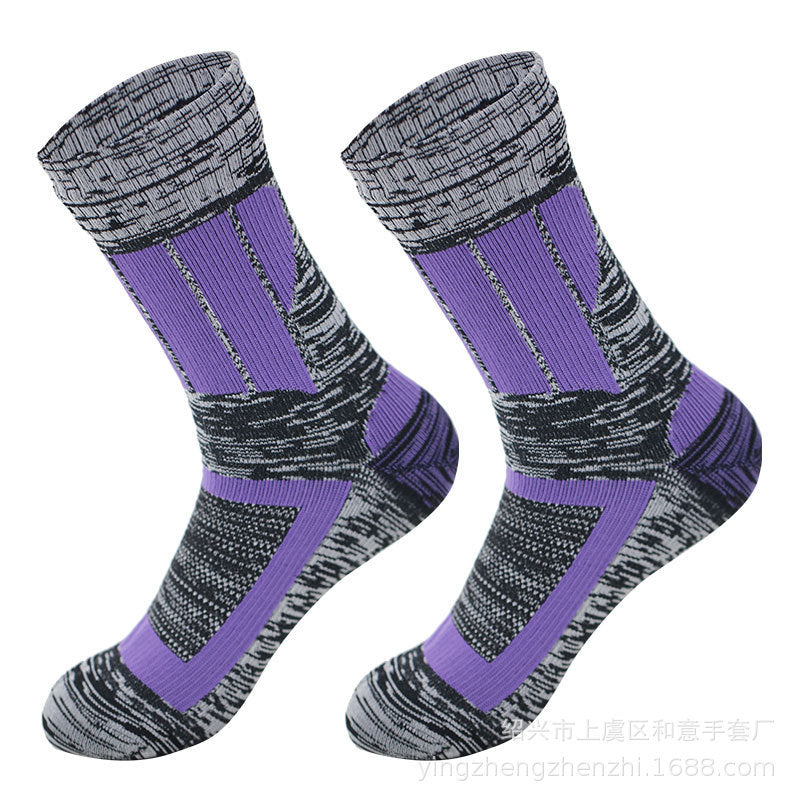 戶外中小腿登山襪露營運動滑雪涉水透氣速乾騎乘防水襪