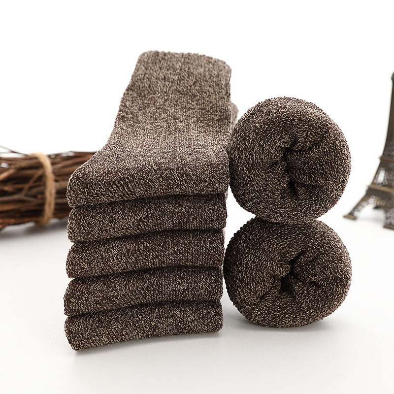 Men's Padded And Thickened Warm Terry Socks