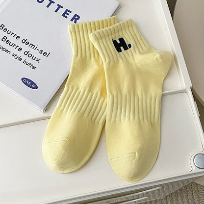 Baumwollsocken mit Stickerei für Mädchen mit Deodorant