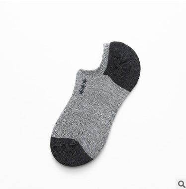 男士棉襪低筒刺繡襪