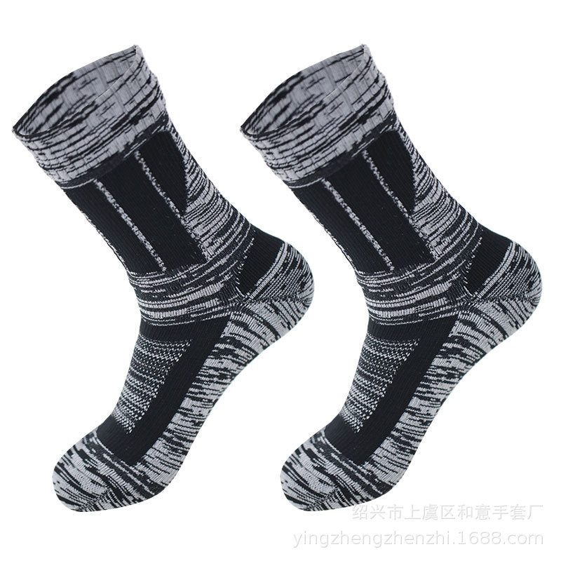戶外中小腿登山襪露營運動滑雪涉水透氣速乾騎乘防水襪