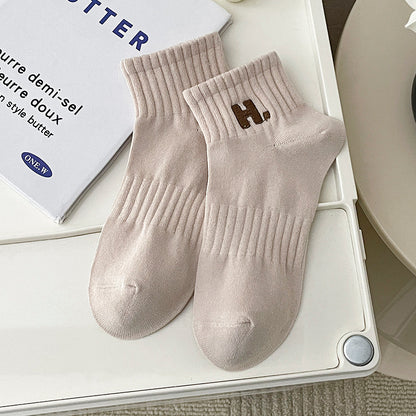 Baumwollsocken mit Stickerei für Mädchen mit Deodorant