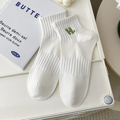 Baumwollsocken mit Stickerei für Mädchen mit Deodorant
