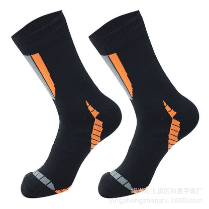 戶外中小腿登山襪露營運動滑雪涉水透氣速乾騎乘防水襪
