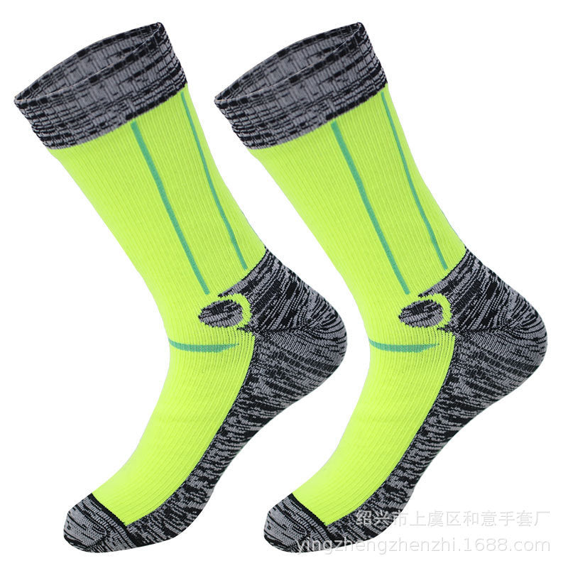 戶外中小腿登山襪露營運動滑雪涉水透氣速乾騎乘防水襪